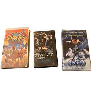 Vintage VHS Lot (3): Scooby-Doo + Batman + Freejack – Warner Bros. Classics